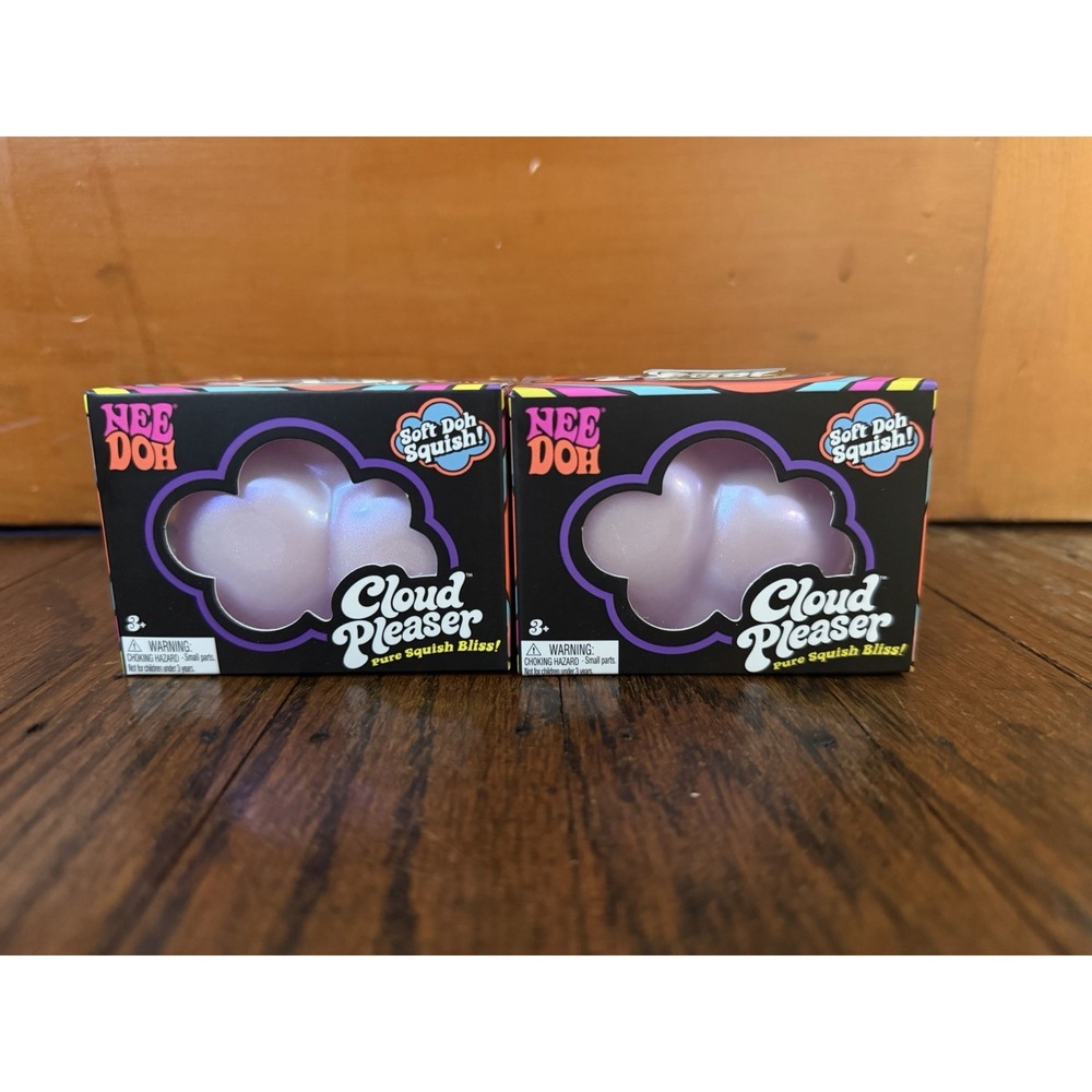 Needoh Cloud Pleaser Schylling Lot Of 2 Squishy Toy Authentic NEW!